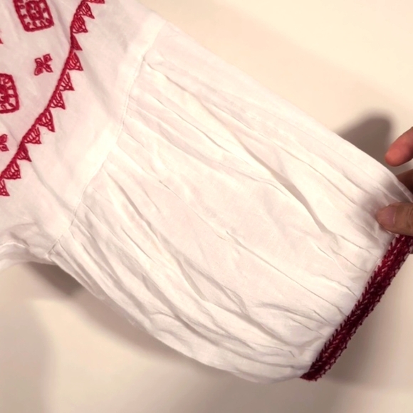 AlaMwar Salma Blouse Red Handmade Embroidery Size XL - Picture 12 of 15